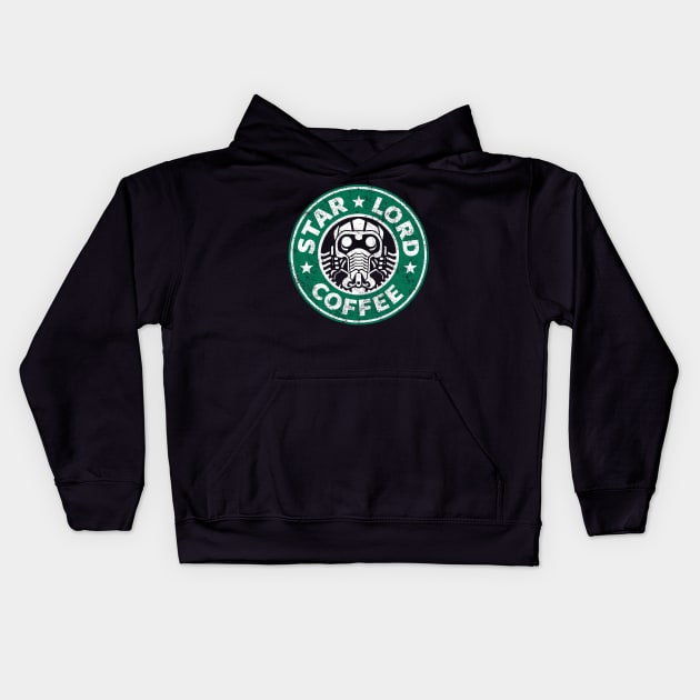 Star Lord Coffee (dark shirts) Kids Hoodie by swgpodcast